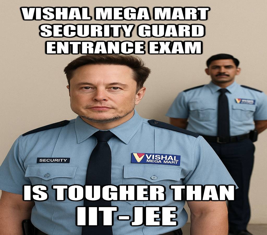 Vishal Mega Mart security guard